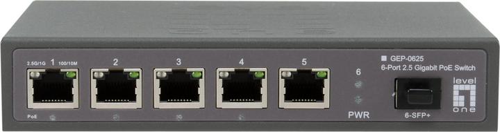 Immagine prodotto LevelOne Switch 6x GE GEP-0625 2.5GbE 57W 8xPoE+ sw (5 Porti)