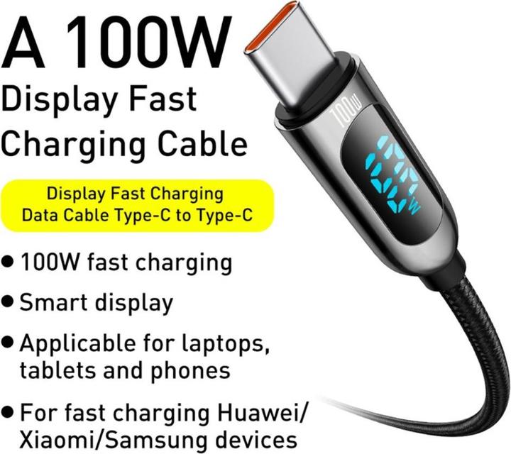 Productafbeelding Baseus C - C (1 m, USB 2.0, 100 W)