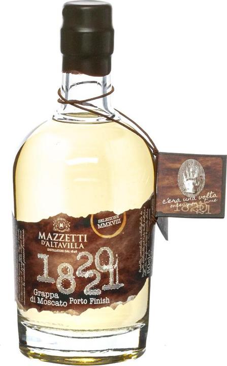 Produktbild Mazzetti d'Altavilla 1820 - 1821 Grappa Moscato Port Cask 0,5 Liter 43 % Vol. (6 x 50 cl)