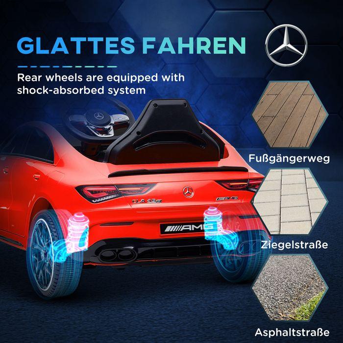 Produktbild Swisshandel24 Kinder Elektroauto 12V Kinderauto mit Fernbedienung, Musik, bis 5 km/h Rot (12 V)