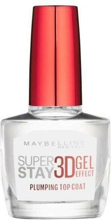 Produktbild Maybelline New York Super Stay 3D Gel Effect Top Oil Coat 10ml + Gift (Gel-Effekt Nagellack)