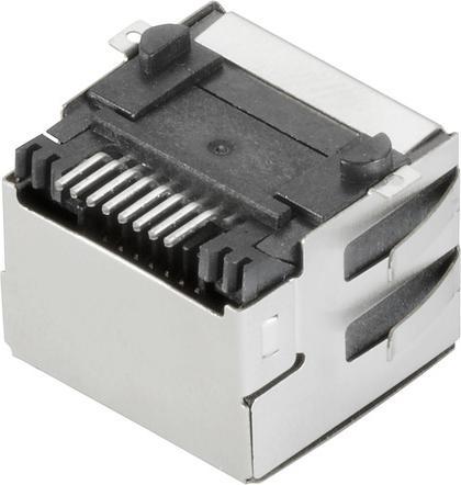 Image du produit Weidmüller 2562940000 - Connecteurs PCB - Acier inoxydable - Acier inoxydable - Cat5e - U/UTP (UTP) - Or