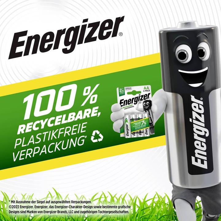 Produktbild Energizer Recharge Universal (4 Stk., AA, 1300 mAh)