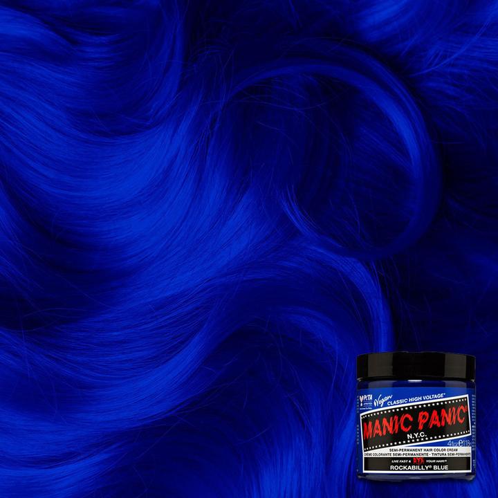 Immagine prodotto Skybound Rockabilly Blue Classic Creme Vegan Cruelty Free Tintura semi permanente per capelli blu 118ml (Blu Rockabilly)