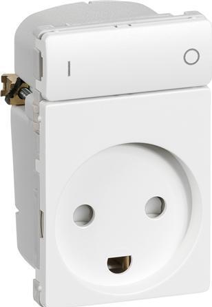 Immagine prodotto LK FUGA® Stikkontakt 13A, 1,5 modul, IHC Wireless 230V AC, hvid.