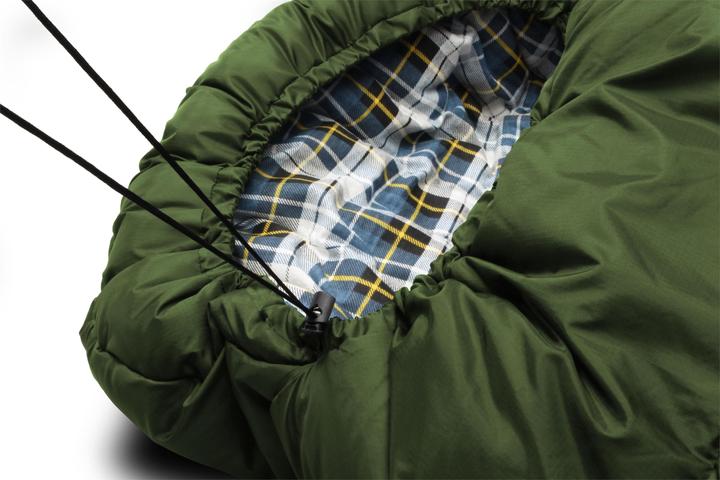 Produktbild Normani 4-in-1 Schlafsack „Antarctica“ (RV rechts) Oliv (220 cm)