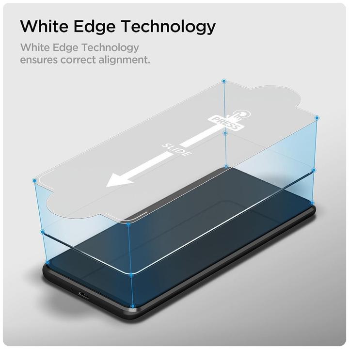 Actual product image Spigen Galaxy A16 / 5G Glass Screen Protector GLAS.tR Slim 2PCS Clear (2 Piece, Samsung Galaxy A16, Samsung Galaxy A16 5G)