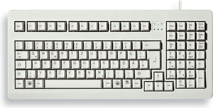 Produktbild CHERRY G80-1800, 19" Small Tastatur, Grau (US, Kabelgebunden)