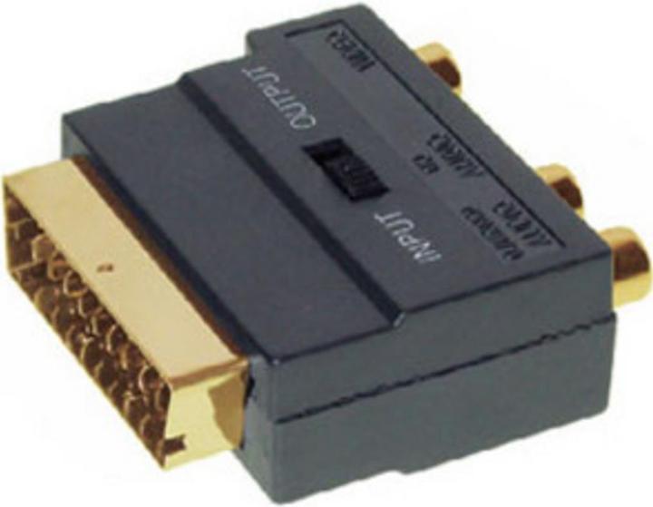Produktbild Shiverpeaks S/CONN maximum connectivity Adapter Video/ Audio-Scart-Adapter mit 3 Cinchkupplungen auf 4-pol MINI