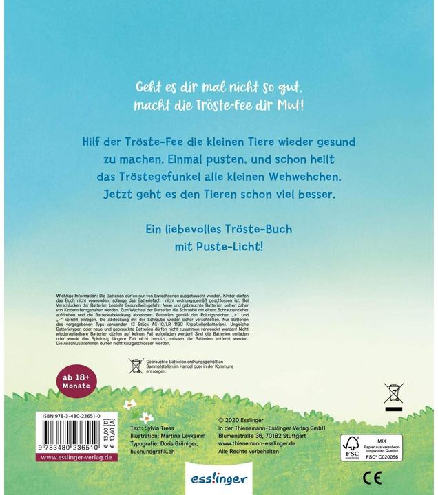 Actual product image Mein Puste-Licht-Buch: Die kleine Tröste-Fee (German, Sylvia Tress, 2020)