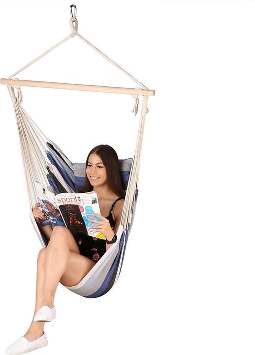 Actual product image Nils CAMP Brazilian Chair NC3107 Blue (100 kg)