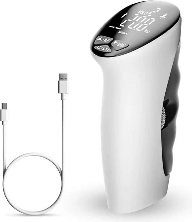 Hermex Dynamomètre électronique pour la main EH201R Exerciseur de main Exerciseur de force de préhension