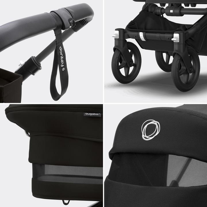 Produktbild Bugaboo Donkey 5 Mono, Schwarz/Schwarz/Schwarz