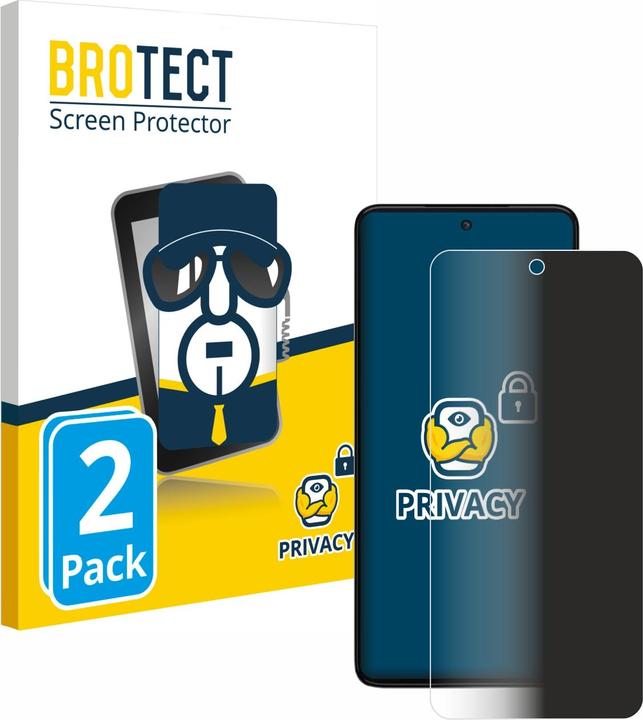 Actual product image BROTECT Anti-spy privacy film Blue light protection film (2 Piece, Motorola Moto G84)