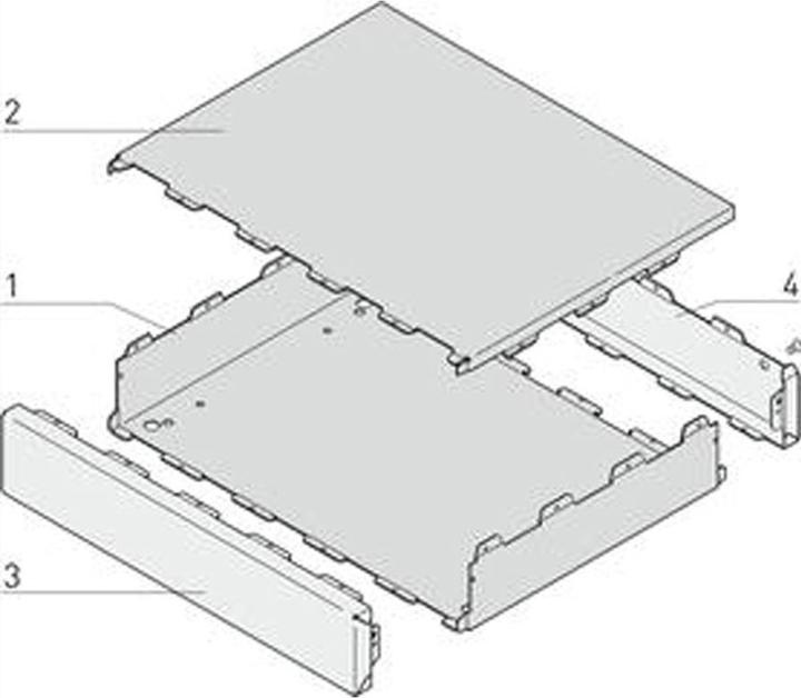 Image du produit Schroff Boîtier Interscale M 44H 133B 133T