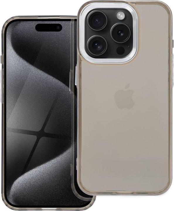 Actual product image OEM Back panel cover PEARL case for IPHONE 15 black (Apple iPhone 15)