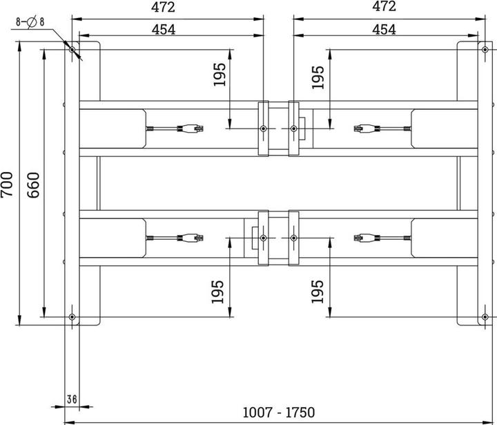 Actual product image OK-Line Elektro-Tischgestell SOLID 450, schwarz