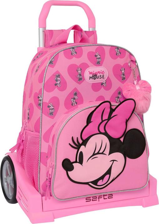 Minnie Mouse Schulrucksack mit Rädern Loving Rosa 33 x 42 x 14 cm
