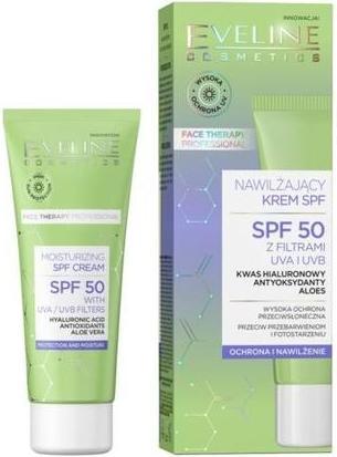 Actual product image Eveline FACE THERAPY Krem nawilżający SPF50 (30 ml)