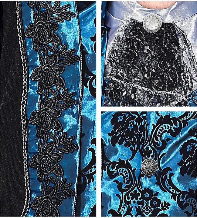 Produktbild Widmann Viktorianischer Vampir Lord mit Jackett mit Weste, Hemd & Jabot, Hose, Zylinder (XL)