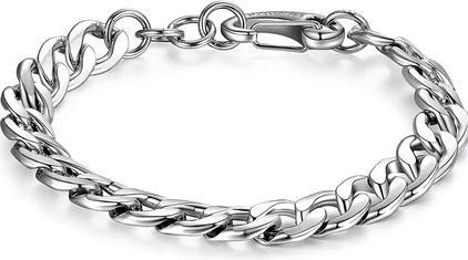 Sagapo S'Agapõ - Stylish steel bracelet made of Ripple SRP26 steel