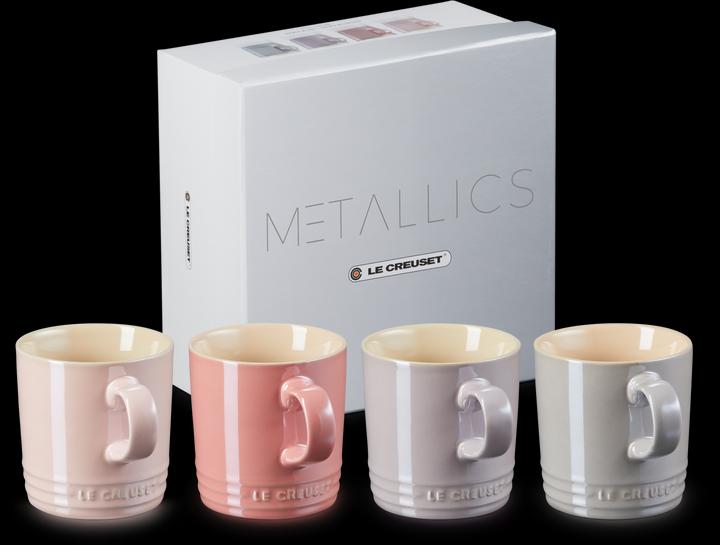 Produktbild Le Creuset Becher 350 ml 4er Set Metallics Rosé (350 ml, 4 x)