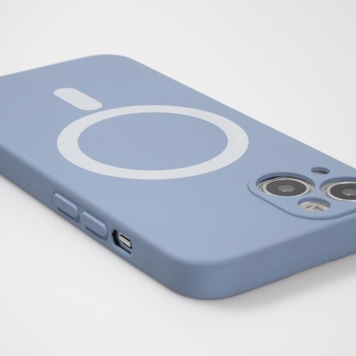Produktbild PhoneLook Hülle Soft-Shell silikon cover mit MagSafe und Kameraschutz grau (Apple iPhone 15)