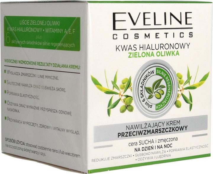 Eveline Moisturizing Anti-Wrinkle Cream On Day And For Green Olive Night 50Ml (50 ml, 24h Creme)