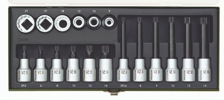 Actual product image Proxxon Multi-tooth screws XZN special set 18 pcs. (5 mm)