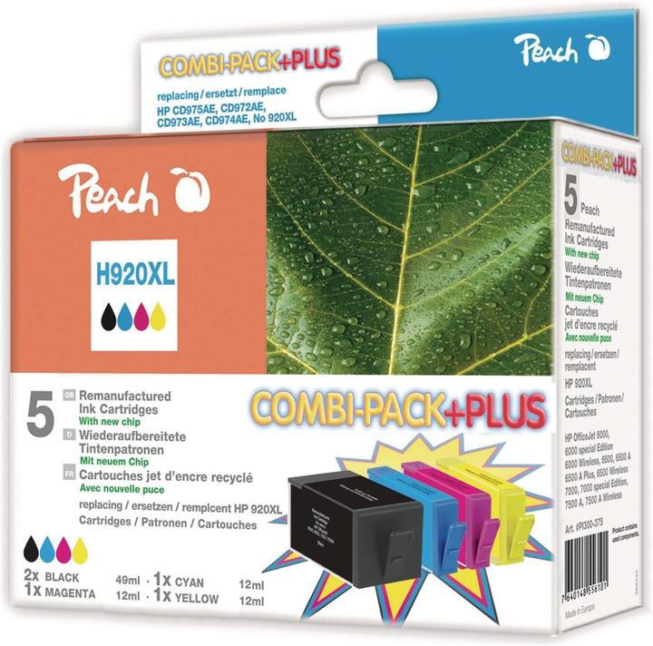 Produktbild Peach 920XL Multipack (M, BK, Y, C)