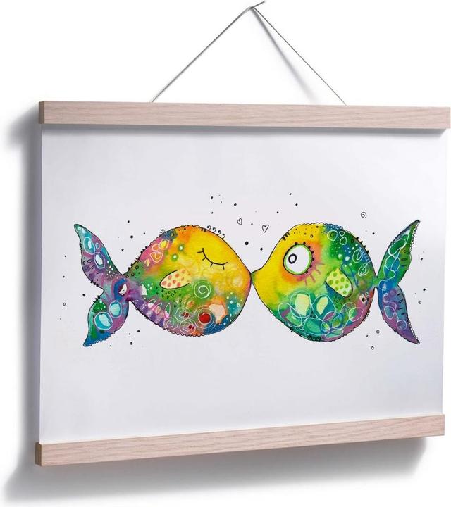 Produktbild Trenddeko Verliebte Fische (30 x 24 cm)