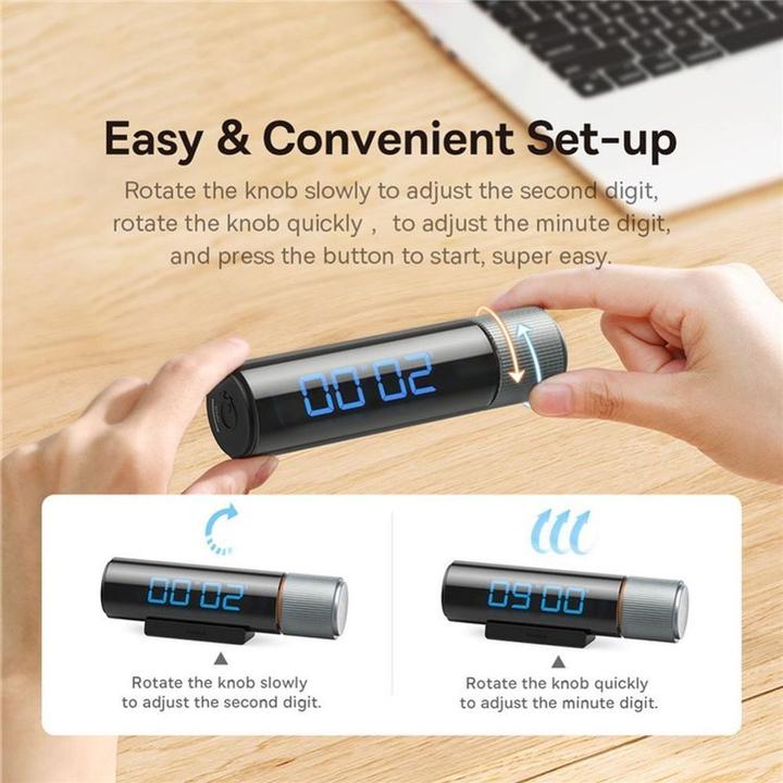 Actual product image Baseus Rotation countdown timer heyo (black)