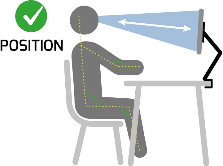 Image du produit Port Designs Bras pour moniteur Vesa Dualscreen (Tables, 32.01")