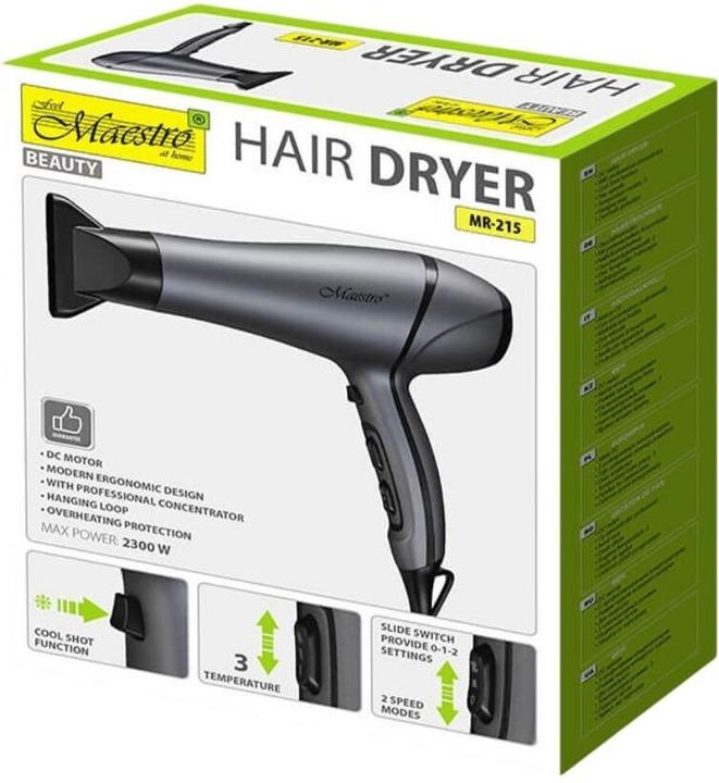 Actual product image Maestro Suszarka do włosów 2300W MR-215