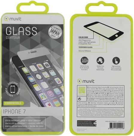 Immagine prodotto Muvit Per Change Verre Trempe Contour Silver: Apple Iphone Se/8/7 (1 Pezzo/i, Apple iPhone SE)