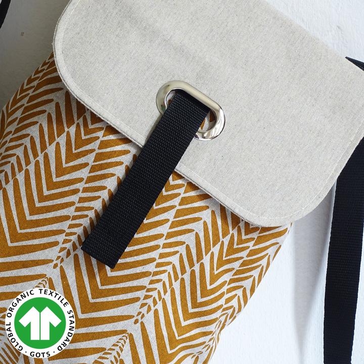 Produktbild Only-Bags.Store Bio-Baumwolle Leinwand BackPack mit Reissverschluss, Rucksack, Rucksack