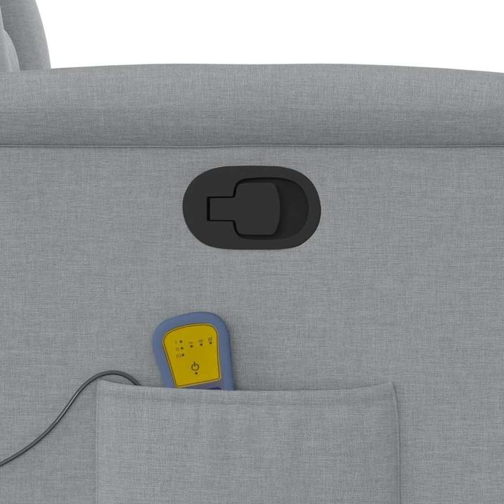 Actual product image VidaXL Massage chair light grey fabric