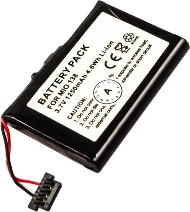 Actual product image AccuCell Akku für Mitac Mio 138, Mio 268, Mio 269, Mio C 710