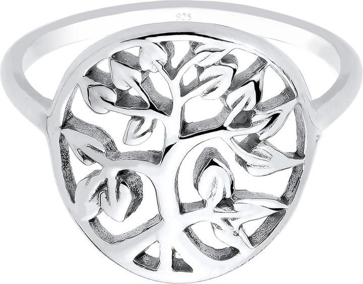 Image du produit Elli Bague Arbre de vie Floral 925 argent sterling (58, Argent 925)