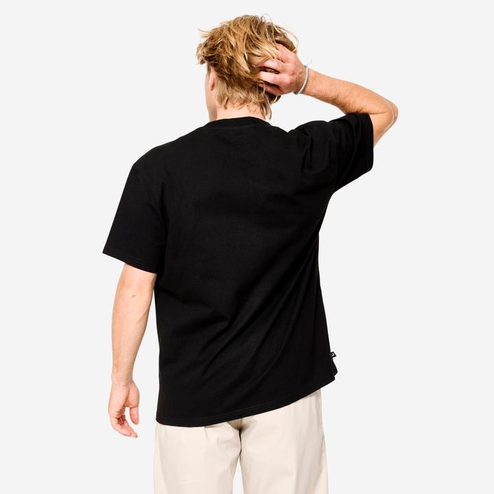 Actual product image Oxelo T-Shirt kurzarm Skateboarding - TS500 Trafic schwarz (XL)