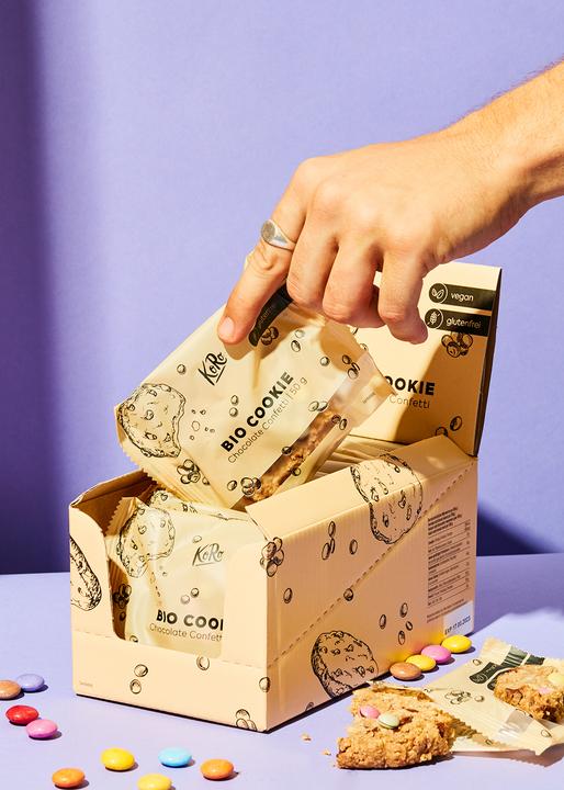 Produktbild KoRo Bio Keks mit Vanille und bunten Schokoladenlinsen (1 Stk., 600 g)