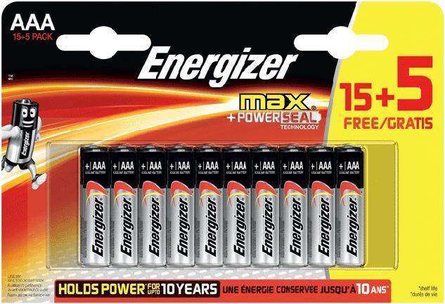 Produktbild Energizer Max Alkaline (20 Stk., AAA)
