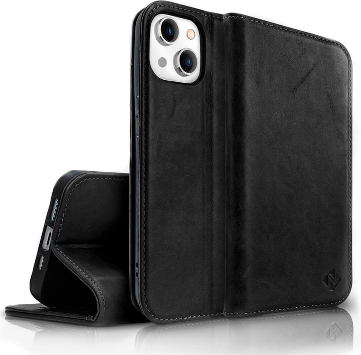 Produktbild Nalia Echt-Leder Flipcase (Apple iPhone 14 Plus)