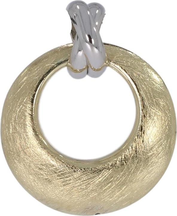 Xen Anhänger rund eismattiert bicolor (One Size, 925 Silber)