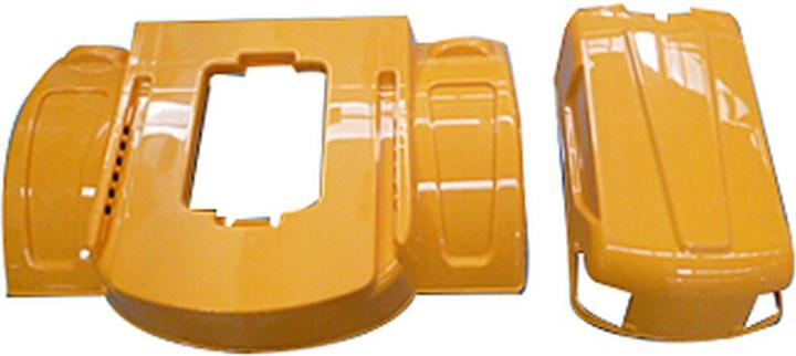 Actual product image Jamara Fender Ride-on Strong Bull rear yellow