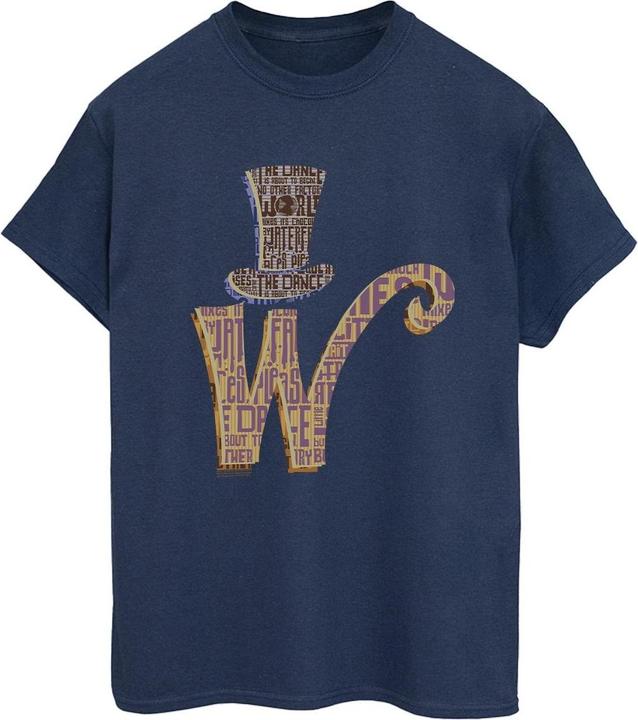Willy Wonka & the Chocolate Factory W Logo Hat TShirt (XXL)