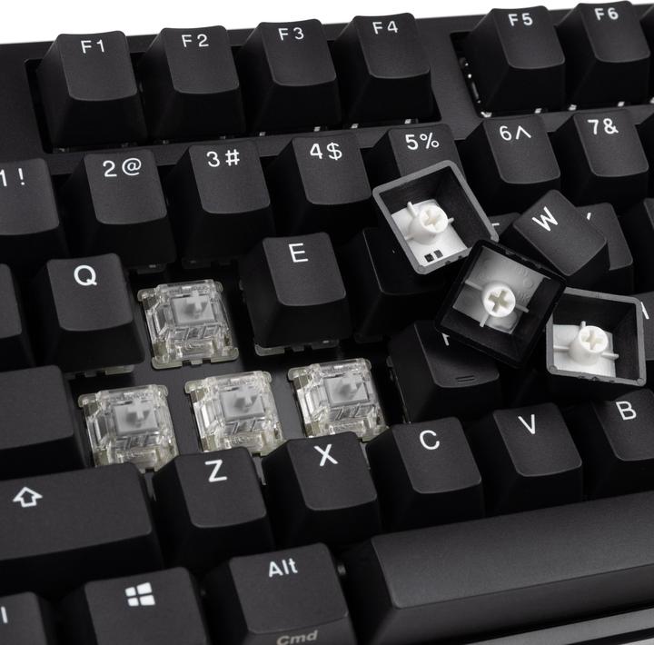 Produktbild Ducky Origin Gaming Tastatur, Cherry MX-Speed-Silver (US) (US, Kabelgebunden)
