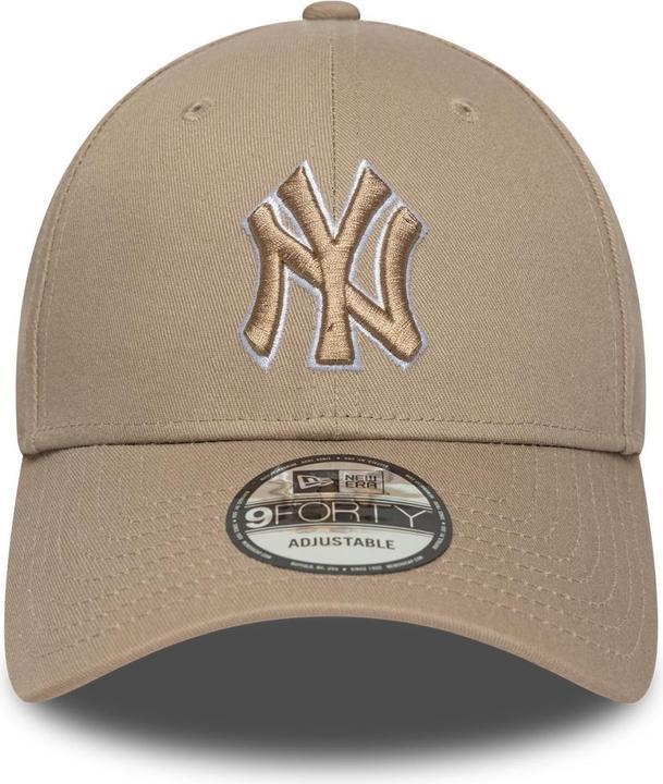Actual product image New Era 9Forty Cap - OUTLINE New York Yankees ash brown