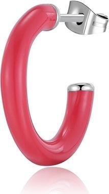 Immagine prodotto Sagapo S'Agapo Single Round Earring With Red Enamel Vibes Svb41
