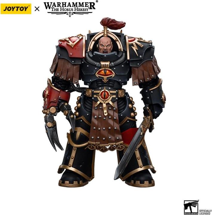 Actual product image Joy Toy Warhammer The Horus Heresy Action Figure 1/18 Sons of Horus Ezekyle Abaddon First Captain of the